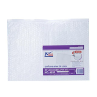 555 ถุงกันกระแทก ZipLock No.4937 สีใส 490x372มม.