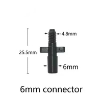 100pcs Konektor 3/5mm 6mm 4/7mm Nepel Ulir Elbow Tee Joiner Selang PE Fogger Nozzle Endplug Fitting 