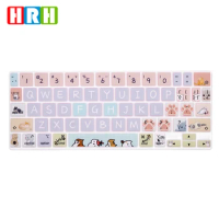 Silicone Keyboard Cover Skin for iPad Pro 11 Inch Magic Keyboard(2nd Generation) 2020 Model Accessories Astronaut/Little cat