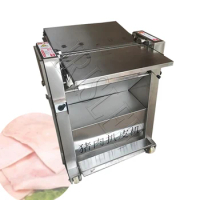 Commercial Pork Skin Removed Cutting Machine 0.5-6m Adjustable Pig Meat Peeling Machine