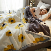 拉舍爾毛毯冬季加厚珊瑚法蘭絨毯子床單人午睡鋪床春秋被子床上用
