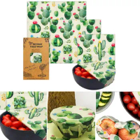 High Quality Beeswax Wrap Reusable Natural Food Grade Preservative Cloth Cotton Friendly For Kitchen Food Fruits Storage Paper