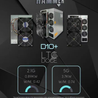 NEW Hammer D10+ high-power quick return mining Litecoin Dogecoin 5G 3700W/2.1G 890W