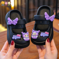 4-8Years เก่ารองเท้าแตะรองเท้า Kidswear 29-34Size การ์ตูนน่ารักรองเท้าแตะรองเท้าเจาะรูเด็กสาวหนาแต่เ