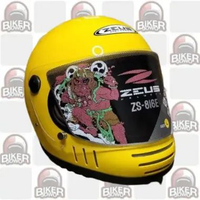 Helm Cakil Zeus 816C Z816C ZS816C 816E Z816E ZS816C Zeus Retro Classic Helmet 816E YELLOW