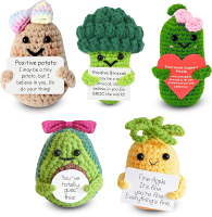 Positive Potato Emotional Support - 5PCS Positive Potato Pickle with Positive Card for Friends Famil