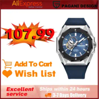 2023 PAGANI DESIGN 42MM Men Automatic Watches NH39 Movement Sapphire Glass 100M Waterproof Wristwatch PD-YS010 Watch for Men