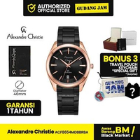 Jam Tangan Cewek Alexandre Christie AC 8654 MDB Analog Stainless Steel Strap