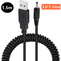 Black 1 in 2 out DC power plug USB A to dual double 2 DC 3.5 mm x 1.35 mm  3.5x1.35mm Barrel Jack male charging Power Cable 1m 2A - AliExpress