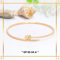 GELANG EMAS BANGLE PAKU VAR LOVE EMAS ASLI KADAR 8K (375) KODE GP 20-54 A SUNNIES GALLERY 8K/375