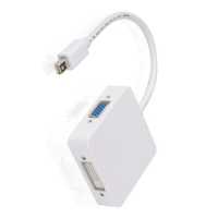 Mini DP To HDMI VGA DVI Adapter Cable: Square-shaped Converter Cable for Wholesale
