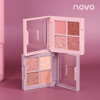 Bảng phấn mắt bốn màu trang điểm, bảng phấn mắt tông đất ngọc trai của người nổi tiếng trên internet