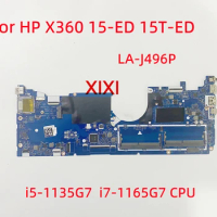 LA-J496P for HP X360 15-ED 15T-ED Laptop Motherboard With i5-1135G7 i7-1165G7 CPU 100% Fully Tested