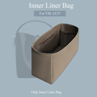 Purse Organizer Insert for YSL LE37 Bucket Bag Leather Bag Insert Lightweight Waterproof Storage Zipper Liner Bag Insert