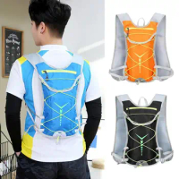 running hydrating vest backpack cycling hydrating backpack hiking marathon hydrating with water bag water bottle Outdoor Sports