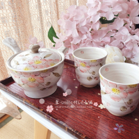有田燒手繪釉下彩陶瓷櫻花茶具茶壺湯吞茶杯