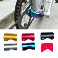 Bicycle Stickers For Brompton Bike Bottom Bracket Protector Aluminum Alloy Protection Shell Gold Red Silver Black Plating-color
