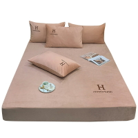 南極人珊瑚絨床笠床罩新款加厚法蘭絨床墊保護套防塵防滑固定床單