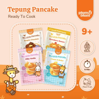 Plum & Blum Tepung Pancake Vanilla Belgian Chocolate Snack Mpasi - 1 Pouch/ Plum & Blum Pancake