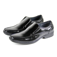 【GREEN PHOENIX 波兒德】男 紳士鞋 商務皮鞋 學生鞋 新郎鞋 德比鞋 素食皮鞋(黑色)