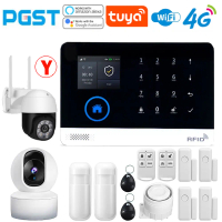 PGST-103 Graffiti Alarm System, 4G Secure Home WiFi Smart Home Alarm, Wireless Security System Devic