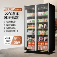 冷凍展示柜商用速凍急凍食品凍品立式冰箱超市低溫冰柜大容量冷柜