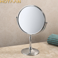 100 baru berkualiti tinggi 8 "cermin solek dwi 1:1 dan 1:3 pembesar tembaga kosmetik bilik mandi dua muka cermin mandi, YT-9103
