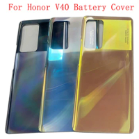 Battery Cover Back Panel Rear Door Housing Case For Huawei Honor V40 5G Battery Cover with Logo Replacement Parts