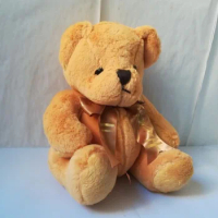 about 23cm bowtie teddy bear plush toy cartoon bear soft doll kid's toy ,birthday gift b2603