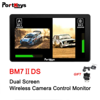 Portkeys BM7IIDS 7 inch Monitor Camera 2200nit Wireless Control BMPCC4/6K Pro for Sony FX30 A7MIII A7M IV A7SIII A1 A9II RX10