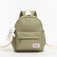 Barbie Tas Ransel Wanita Premium Backpack Bahan Kokoli Minimalis Modern Tahan Air Kantong Resleting