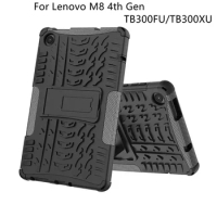 For Lenovo Tab M8 4th Gen TB300FU/XU 8.0" Armor case TPU+PC Stand Cover coque for Lenovo M8 4th Generation ZABW0031JP ZABX0030JP