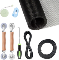 TOOLTRIZ Window Screen Replacement Kit-8 in 1 Sliding Door Screen Replacement and Screen Door Repair