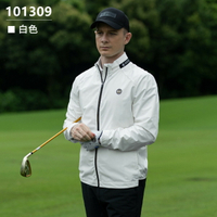 美國PGA 高爾夫球服 男士 薄款外套 防風防雨 拼色衣領衣袖