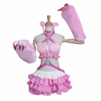 2017 Anime Super Sonic Pink Cosplay Dress Super Sonico Lolita COS Costume