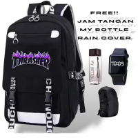 NAJAH BAG - TAS SEKOLAH ANAK LAKI LAKI PEREMPUAN THRASHER BLACK EDITION TAS RANSEL SEKOLAH ANAK SD S