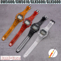 Wrist Strap DW5600 GW5610 GLX5600 Watch Band Frame Cover Case Replacement DW-5600/GW-5610/GW-B5600/GLX-5600 Bracelet Bezel