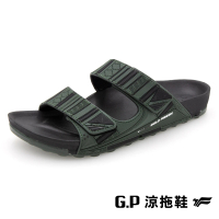 G.P 男款防水機能圖騰柏肯拖鞋G3745M-軍綠色(SIZE:39-44 共二色)