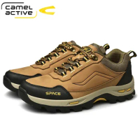 Camel Active New 2020 High Quality Brand Men Genuine leather Casual Shoes Breathable Spring Autumn Outdoor Lace-Up Men's Shoes