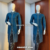 Kebaya Tunik Tille Payet Premium Model Belah Depan Kebaya Payet Kebaya Ibu Hajat Kebaya Mewah Kebaya