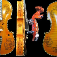 Hand made Norwegian fiddle 4/4 violin 4*4 Hardanger fiddle,powerful sound Hardanger fiddle It best for you to collect Best