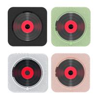 Wall Mounted Portable CD Player Bluetooth Speaker LED Screen Music Player FM Radio Stereo CD Players With Remote Control