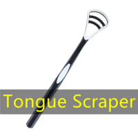 Hot Sale Stainless Steel Tongue Scraper Metal Cleaner Reusable &amp; Eco-friendly Brush Fresh Breath Oral Care