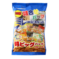 【櫻田町】野村 まじめなおかし美樂圓餅 ミレービスケット 超ビッグパック/綜合口味 70G*10包/草莓/不含乳蛋25g*6p