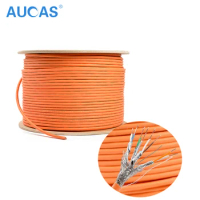 AUCAS Lan Cable Cat7 SFTP RJ45 Network Shielded Cables 305M Length Per Roll Copper Wires