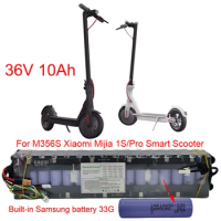 36V 10Ah 18650 Li-Ion Rechargeable Battery Pack For Xiaomi M356S Smart Scooter 1S/Pro with Bluetooth 10S 3P New Customizable