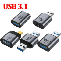 Metal USB Type C 3.1 Adapter OTG 10Gbps Fast Data Transfer Type-C Charging Male To DP/VGA Female 60Hz for Samsung Xiaomi Phone
