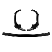 Bright Black Front Bumper Mesh Center Grille Grill Moulding Strips Cover Trim for Toyota Sienta 10 Series