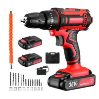 Screwdriver For Battery Drill Wireless Cordless Tool s Electric Tools er Power Rechargeable Set Impact