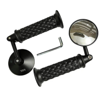 Terlaris Handgrip Wajik Classic + Spion Jalu Bulat Cembung Universal / Scoopy Vespa Custom Dll Unive